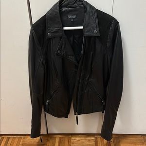 Topshop Black Leather Jacket
